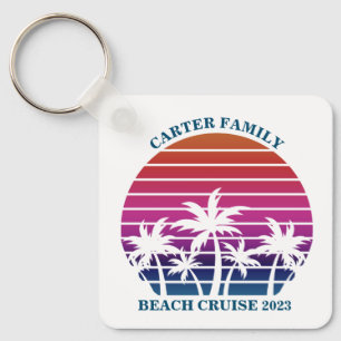 Porte-clés Plage Famille Réunion Croisière personnalisée Vaca