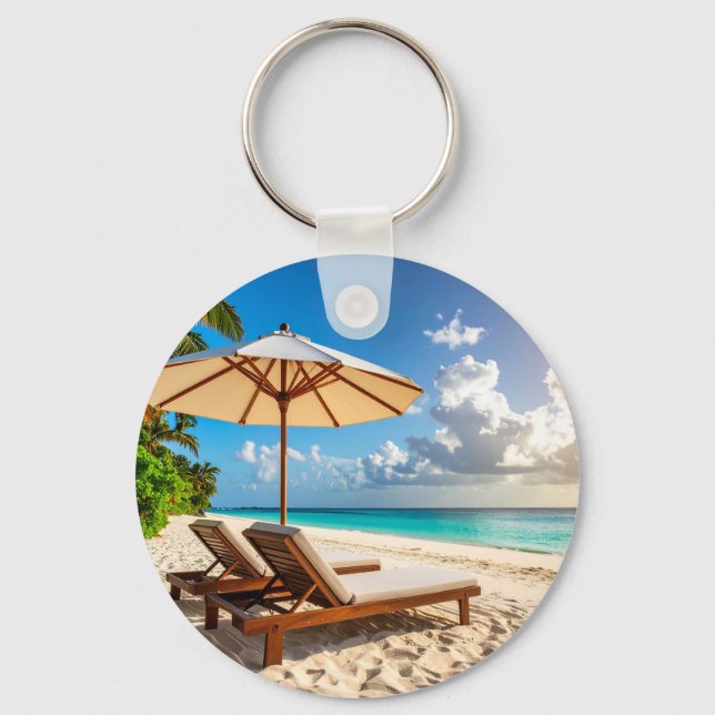 Porte-clés Plage incroyable (Recto)