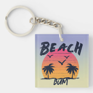 Porte-clés Plage/littoral/tropical/hawaïen