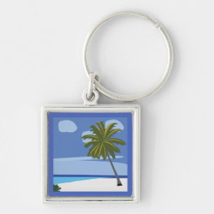 Porte-clés Plage Palm Tree Vacances Plage