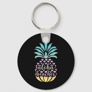 Porte-clés Plages d'Aloha Hawaii Hawaii Pineappa Cute Beach