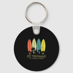Porte-clés Planches de surf rétro St Thomas Vintage Souvenir