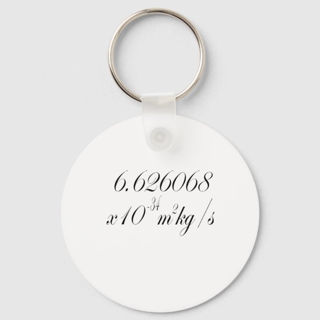 Porte-clés Planck constant (Recto)