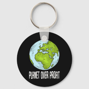 Porte-clés Planète sur le profit Recycler Sauver l'environnem
