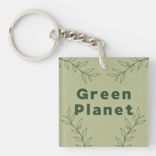 Porte-clés Planète verte (Devant)
