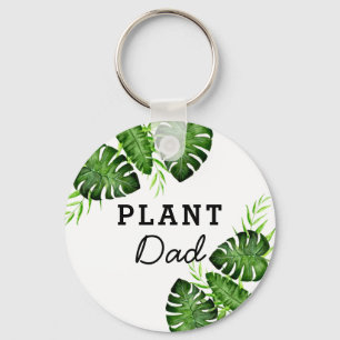 Porte-clés Plante Papa Aquarelle Foliage Monstère Tropical