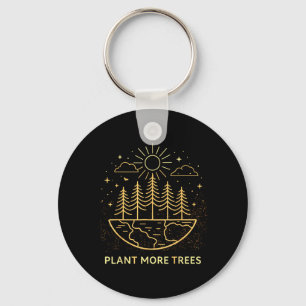 Porte-clés Plantez Plus d'Arbres Jour de la Terre Nature Envi
