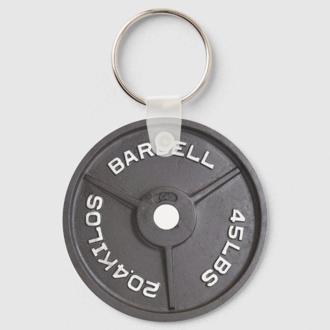 Porte-clés Plaque de 45 livres - Barbell (Recto)
