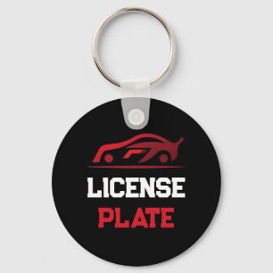 Porte-clés Plaque de licence de voiture personnalisée