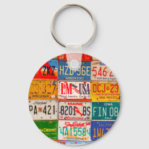 Porte-clés Plaques de licence américaines Art America