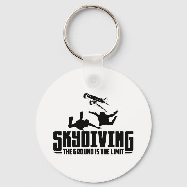 Porte-clés Plongée en ciel | Cadeaux Skydiver (Recto)