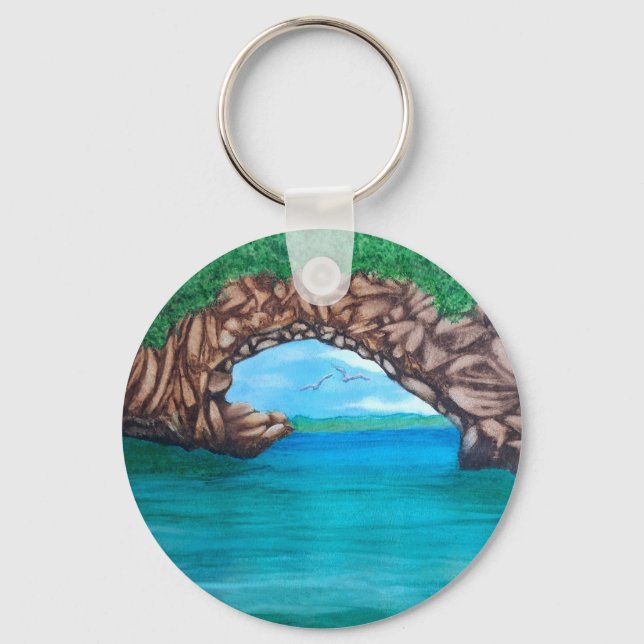 Porte-clés Plongée Sous-Marine Au Paradis (Recto)