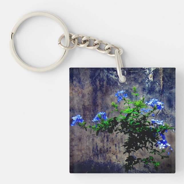 Porte-clés Plumbago bleu   (Devant)