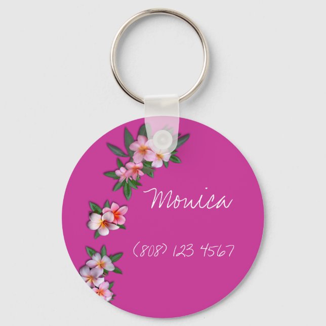 Porte-clés Plumeria (Recto)