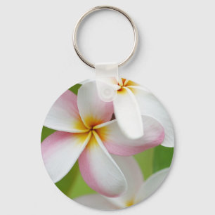 Porte-clés Plumeria Frangipani Hawaii Flower Customized Blank