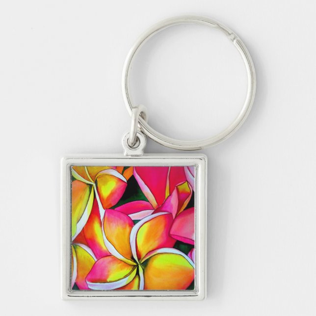 Porte-clés Plumeria Neon Frangipani (Devant)