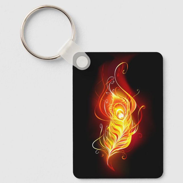 Porte-clés Plumes de paquetage de feu (Recto)