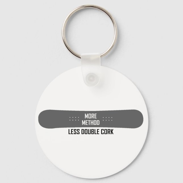 Porte-clés Plus de méthode Moins de double liège (Recto)