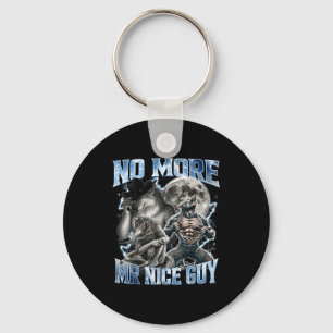 Porte-clés Plus de Monsieur Gentil Mème de Loup Alpha Drôle P