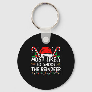 Porte-clés Plus susceptible de tirer sur le renne de Noël