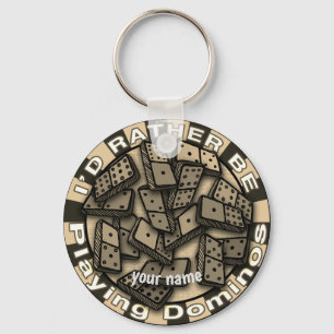 Porte-clés Plutôt Jouer Dominos