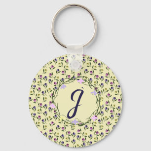 Porte-clés Plutôt rose et violet et jaune