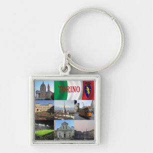 Porte-clés PMT012 TURIN, Mosaïque, Piémont, Italie,