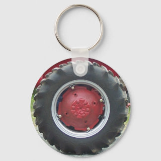 Porte-clés Pneus tracteur rouge