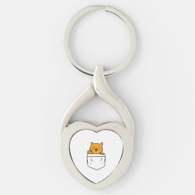 Porte-clés Poche de chat     (Devant)