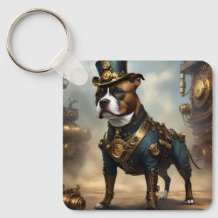 Porte-clés Poches mécaniques : Steampunk Staffordshire Terrie