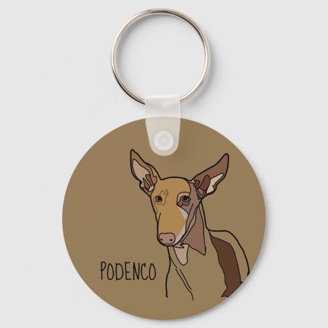 Porte-clés podenco (Recto)