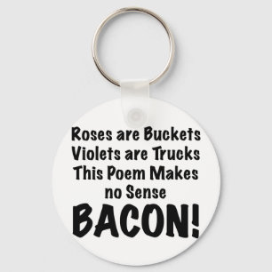 Porte-clés Poème Bacon