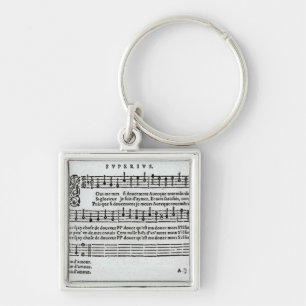 Porte-clés Poème en musique par Jean Antoine de Baif