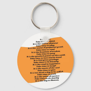 Porte-clés Poème inspirant