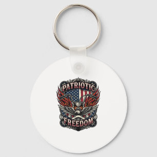 Porte-clés Poignées de liberté patriotique Vélo Route Liberté