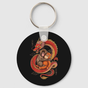 Porte-clés Poingez le Singe Esthétique Japonais Dragon Tokyo