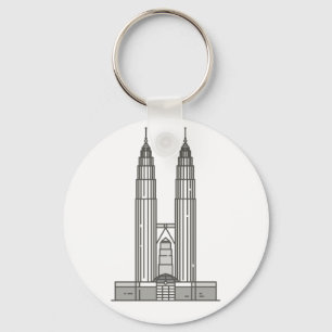 Porte-clés Point de repère mondial des tours Petronas