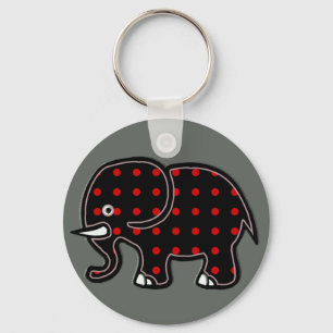 Porte-clés point éléphant