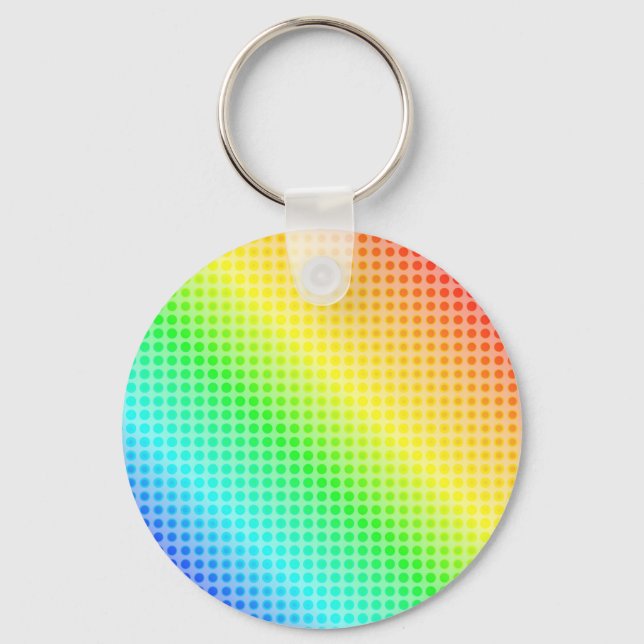 Porte-clés Points arc-en-ciel (Recto)
