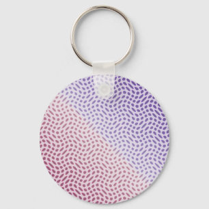 Porte-clés Points en rose et magenta