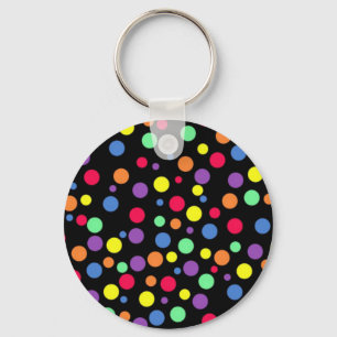 Porte-clés Pois colorés
