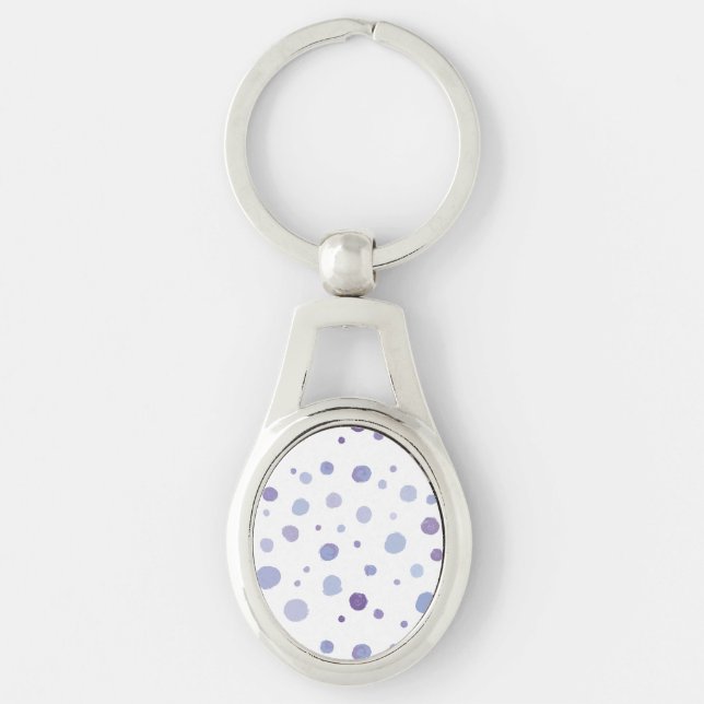 Porte-clés pois peint à la main (Devant)