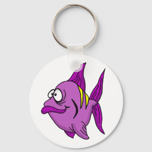 Porte-clés Poisson pourpre