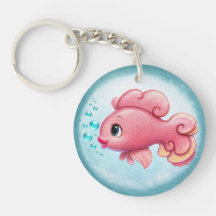 Porte-clés poisson qui fait des bisous