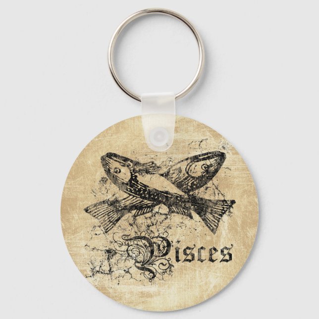 Porte-clés Poissons Zodiac vintages (Recto)