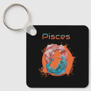 Porte-clés Poissons Zodiaque Horoscope Signe d'Eau Astrologie