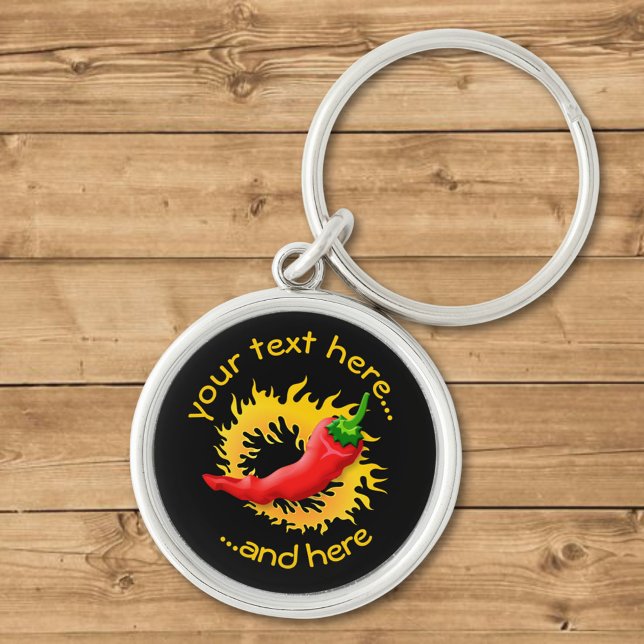 Porte-clés Poivre avec flamme (Créateur téléchargé)