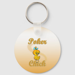Porte-clés Poker Chick