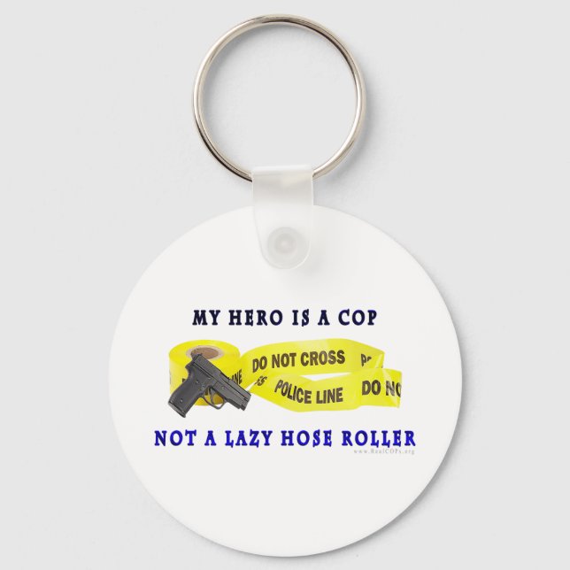 Porte-clés Police du héros de la COP (Recto)