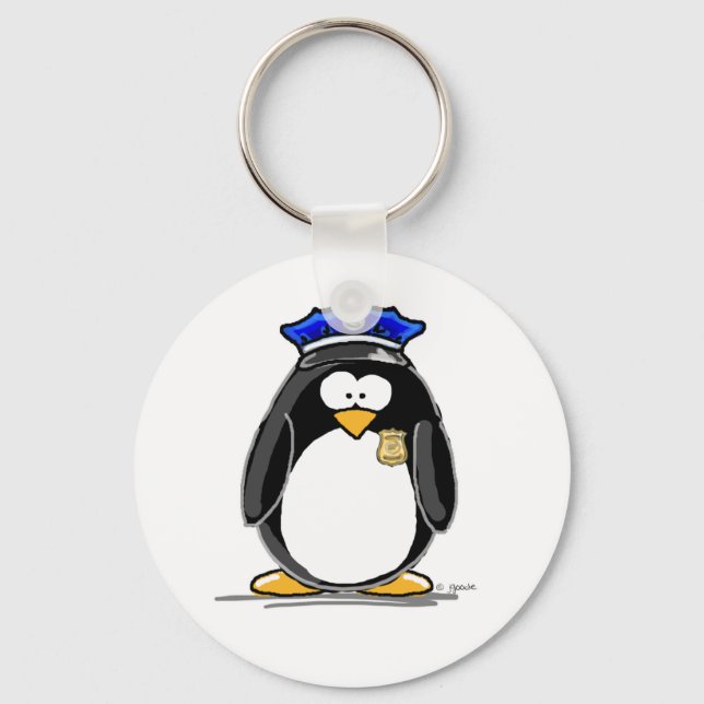Porte-clés Policier Penguin (Recto)